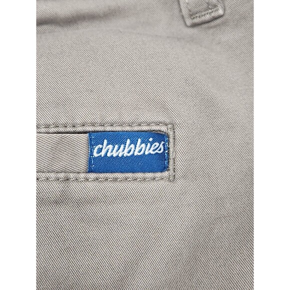 Chubbies Shorts Men's 34 Gray 5.5" Cotton Chino Elastic Waist Stretch Beach - Picture 5 of 8